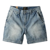 Riolio  Men's Casual Pure Cotton Shorts Summer Thin Five-Point Pants Loose Fit Sport Style No Stretch Comfortable Workwear Shorts