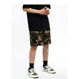 Riolio  American High Street Retro Multi-pocket Work Camouflage Casual Shorts