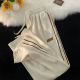 Riolio New Baggy Striped Corduroy Sweatpants Autumn Men Casual High Street Harem Trousers Gym Y2K Vintage pantalones de mujer