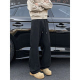 Riolio  American Functional Micro-flare Men Spring and Autumn Loose Silhouette Floor Wide-leg Work Pants