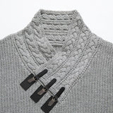 Riolio Long-sleeved Knit Sweater for Men, European and American Plus Size Sweater, Loose, Goes with Everything, Autumn and Winter