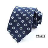 Riolio  Wholesale 8CM Men's Necktie Classic Ties For Man Wedding Business Party Polyester Dots Stripes Floral Jacquard Ascot Accessories