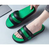 Riolio  Men's Stylish Multi-color Summer Soft-soled Slip-on Lightweight Anti-slip New Casual Large-size Beach Outdoor Wedge Flip-flops