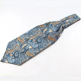 Riolio  Polyester Cravat Pocket Square Set Formal Necktie Handkerchief Ascot Self Tie Polka Dot Paisley Design Gentleman Necktie Gifts