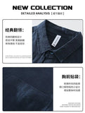 Riolio Japanese Retro Long-sleeved Linen Shirt Men's Summer New Loose Pullover Square Collar Shirt Casual Cotton Linen Top Aesthetic