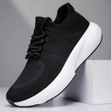 Riolio  Men's Sports Shoes Flyweave Mesh Upper Breathable Soft Slip-on Lightweight Rebounding Comfortable Casual Running Shoes