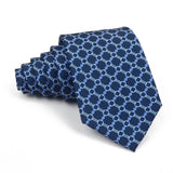 Riolio  High Quality Classic Men's 7.5cm Tie Soft Smooth Green Blue Colorful Paisley Flower Necktie Daily Wear Business Accessories Gift