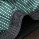 Riolio Men Boxer Versatile Mid-rise Striped Print Patchwork Color Thin Shorts Briefs Quick Drying U-convex Panties Men's Underpants