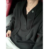 Riolio  New Autumn Winter Sweaters for Men Loose Trendy Brand Hooded Pullover Sweaters