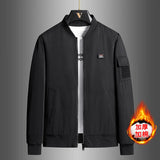 Riolio Men's Jacket Outdoors New Spring Autumn Baseball Jacket Cotton Thickened Warm Men's Jacket Casual Trendy Jacket Quality Blazer
