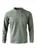 Riolio Lightweight Fce Long Sve T-irt Outdoor Men's round Ne Sweatirt Qui Dry Breathable Base Layer Spring Autumn