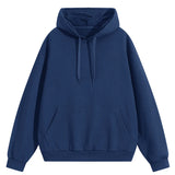 Riolio  Autumn Men's Pullover Hoodies Fashion Mens Long Sleeve Solid Color Hooded Coats Mens Sports Breathable Sweatshirts Clothing 4XL