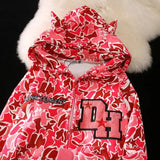 Riolio Harajuku Y2k Letter Hoodies Women Oversized Grunge Sweatshirt Gothic Goth Zip Up Hoodie Clothes Couples Streetwear
