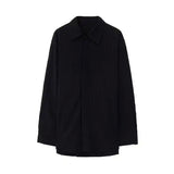 Riolio Korean Version Solid Color Elastic Fashionable Top Men Solid Color Free Long-sleeved Shirt for Autumn New High-end Trendy Shirt