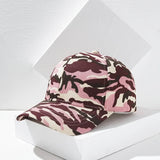 Riolio  Streetwear Camouflage Baseball Cap for Men and Women Unisex Cotton Duckbill Hat Plain Fashion for Outdoor Sunshade Sport Hiking