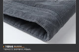 Riolio Winter Mens Jacket Warm Corduroy Jackets and Coats Fur Collar Winter Casual Coats Outwear Male Thermal Cotton Jacket Streetwear