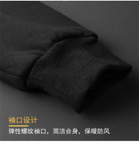 Riolio Winter Lambswool Coats Thicken Warm Jackets Long Sleeve Zipper Hoodies Casual Sports Fleece Black Coat Hooded Men Women Jacket