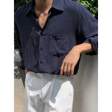 Riolio White Cotton Linen Men's Summer irt Sun Protection Loose Long Sve Casual Sle Youth Faion Outerwear Coat