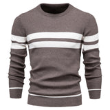 Riolio New Autumn Pullover Men's Sweater O-neck Patchwork Long Sleeve Warm Slim Sweaters Men Casual Fashion Sweater Men Clothing