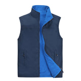 Riolio  Winter Men;s Vests Fashion Fleece Warm Waistcoats Casual Outwear Thermal Softshell Vests Man Sleeveless Jacket Clothing
