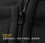 Riolio Winter Lambswool Coats Thicken Warm Jackets Long Sleeve Zipper Hoodies Casual Sports Fleece Black Coat Hooded Men Women Jacket
