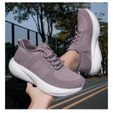 Riolio  Men's Sports Shoes Flyweave Mesh Upper Breathable Soft Slip-on Lightweight Rebounding Comfortable Casual Running Shoes