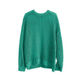 Riolio  Summer Y2K Vintage Hollow Out Loose Knitting T-shirt Man All Match Geometic Tops Fashion Casual Outfits See-though Male Pullover
