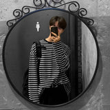 Riolio  Black White Striped Long Sleeve T-Shirt Men New Oversized T Shirt Loose Casual Korean Fashion Autumn Bottoming Shirt