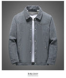 Riolio Winter Jackets for Men Fleece Thicken Warm Corduroy Jackets Male Outwear Fashion Single Breasted Coats Thermal Windbreaker Parka