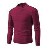 Riolio winter fits men New Autumn Winter Designer Fashion Half Turtleneck Knitted Sweater High Quality Mens Casual Solid Color Warm Women Sweaters