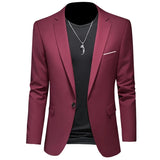 Riolio 2024 Fashion New Men's Casual Business Slim Fit Formal Dress Blazers Jacket Suit Coat