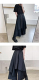 Riolio Mountain Village Yesis Men's Casual Black Pants Irregular Style Trendy Japanese Wind Tassel Sword Samurai Skort Summer