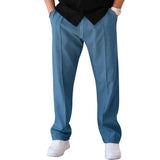 Riolio  Spring Summer Men Fashion Trousers Loose Casual Pants Breathable Sport Gym Trousers Oversized Joggers Straight Pants Man Clothes