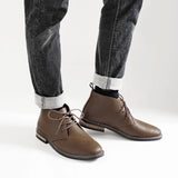 Riolio  Retro Plus Size Desert Boots Men Ankle boots Brand Comfortable Leather Boots For Men