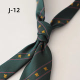 Riolio  New Arrival 8CM Navy Striped Neck Ties For Men Adult Luxury Vintage White Floral Block Neckties Wedding Casual Shirt Cravat