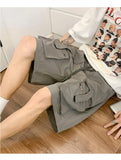 Riolio Mens Summer Cargo Shorts Multi Pocket Casual Outdoor Sports Workwear Lightweight Comfortable Hiking Shorts Trendy Fashion