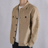 Riolio Linen Bomber Jacket Men Light Weight Grey