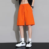 Riolio  Men's Ice Silk Quick-Dry Breathable Mid-Length Sports Stretch Beach Shorts Summer New Style Casual Outdoor Comfort Wear