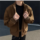 Riolio New Spring Autumn Men's Bomber Jackets solid Casual Male Outwear Windbreaker Jacket Mens Zipper Baseball Uniform Coats Clothing