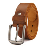 Genuine  For Men's High Quality Jeans Cowskin Casual Belts Business Cowboy Waistband Male Fashion Designer