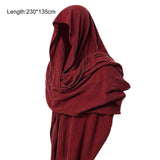 Riolio Men Hood Cloak Stylish Male Hood Cloak Medieval Costume One Size Men Shawl