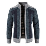 Riolio Autumn Spring Sweater Men's Cardigan Zip Up Turtleneck Jacket Y2K Sweatshirt Winter Hombre Cold Coat Knitted Jumper Sweatercoat