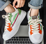 Riolio  New color blocked men's board shoes youth college style men's sports shoes spring and autumn single shoes