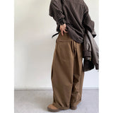 Riolio  Japanese Streetwear Cargo Pants Men Autumn Drape Trousers Retro High Waist Straight Wide Leg Pants Loose Casual Men's Pants