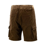 Riolio  Summer Mens Cargo Tactical 100% Cotton Corduroy Short Multi Pocket Shorts Mens Japanese Streetwear Casual Jogger Outdoor Pants