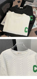 Riolio High-end Jacquard Round Neck Sweatshirt for Men's Spring Autumn Plush Thickened Trendy Design Long-sleeved Base Shirt Aesthetic