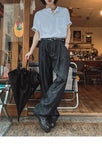 Riolio New Fashion Korean Style Men T-shirt Light Luxury Henry Collar Tops Casual Loose High Quality Solid Color Half Sleeve Tees M-2XL