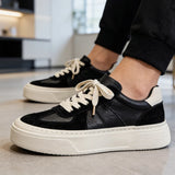 Riolio  Spring New Men's Leather German Trainers | Platform Non-Slip Wear-Resistant Casual Athletic Skate Shoes