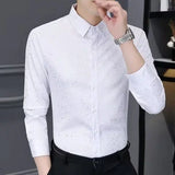 Riolio  Spring and Autumn Jacket Trendy Men Long Sleeve Shirt Sequin Slim Slim Slim Sleeve Cardigan