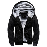 Riolio Men's Fleece Jacket Camouflage Thicken Jackets Hooded Coat Winter Long Sleeve Down Coats Casual Streetwear Men's Hoodies